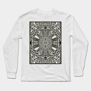 Black and White Bandanna Long Sleeve T-Shirt